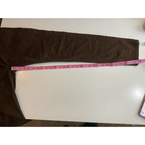 Levis 502 Jeans Mens Tagged 31 x 30 Actual 32 x 29 DK Brown Stretch Straight TG - Picture 7 of 8